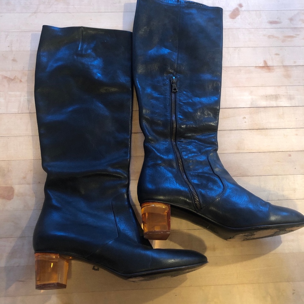 DRIES VAN NOTEN LEATHER BOOTS
